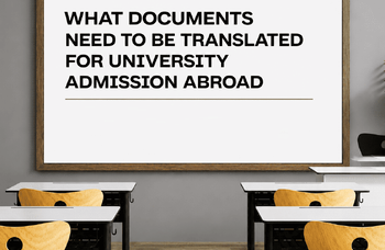 What Documents Need to Be Translated for University Admission Abroad